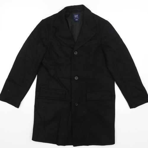 Gap Kids Girls Black   Overcoat Coat Size 10-11 Years