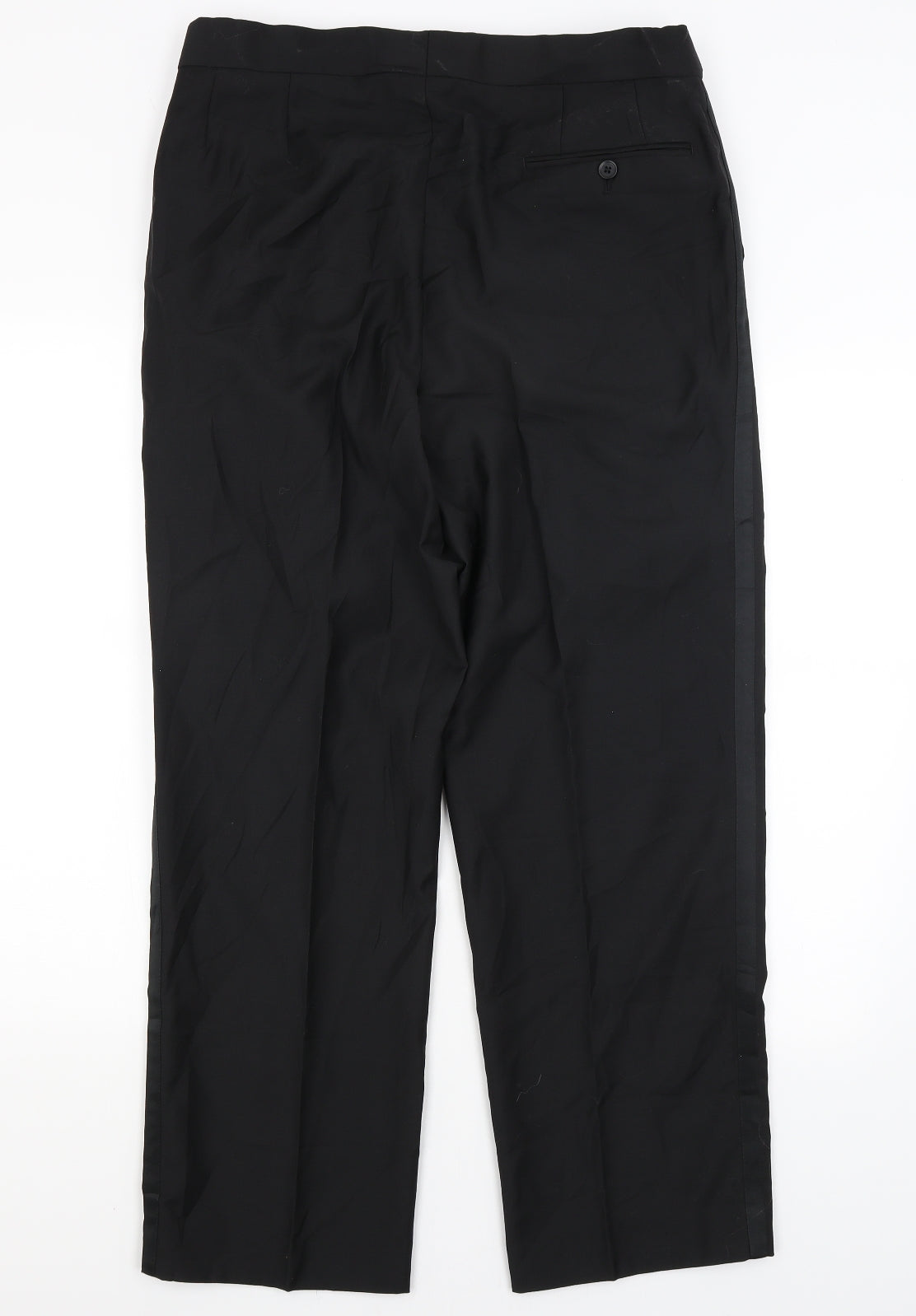 Scott & Taylor Mens Black   Dress Pants Trousers Size 36 in L30 in