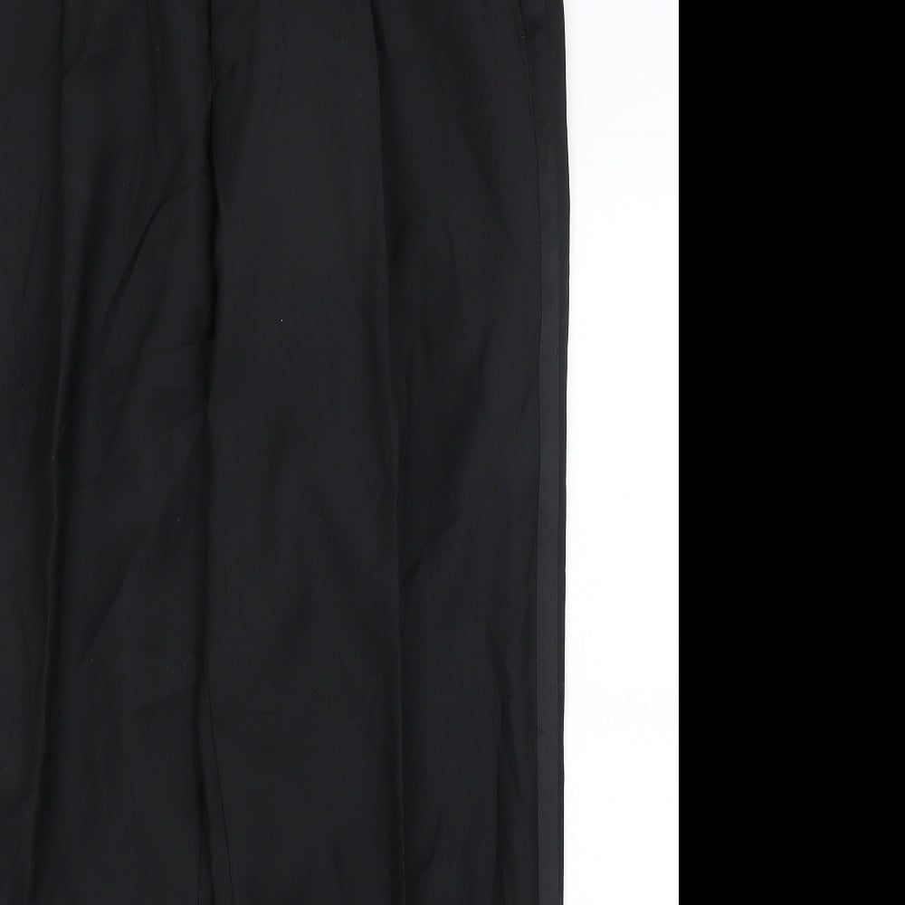 Scott & Taylor Mens Black   Dress Pants Trousers Size 36 in L30 in