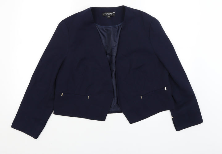 Dorothy Perkins Womens Blue Jacket Blazer Size 14