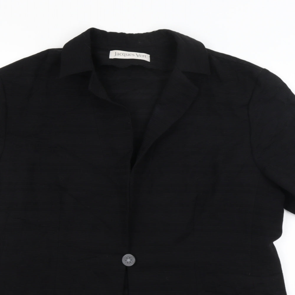 Jaques Vert Womens Black   Jacket Blazer Size 16