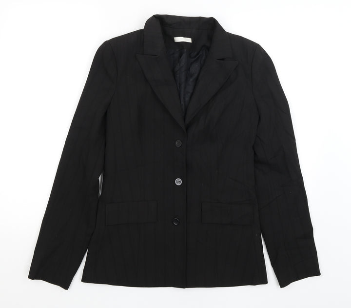 Promod Womens Black Jacket Blazer Size 12