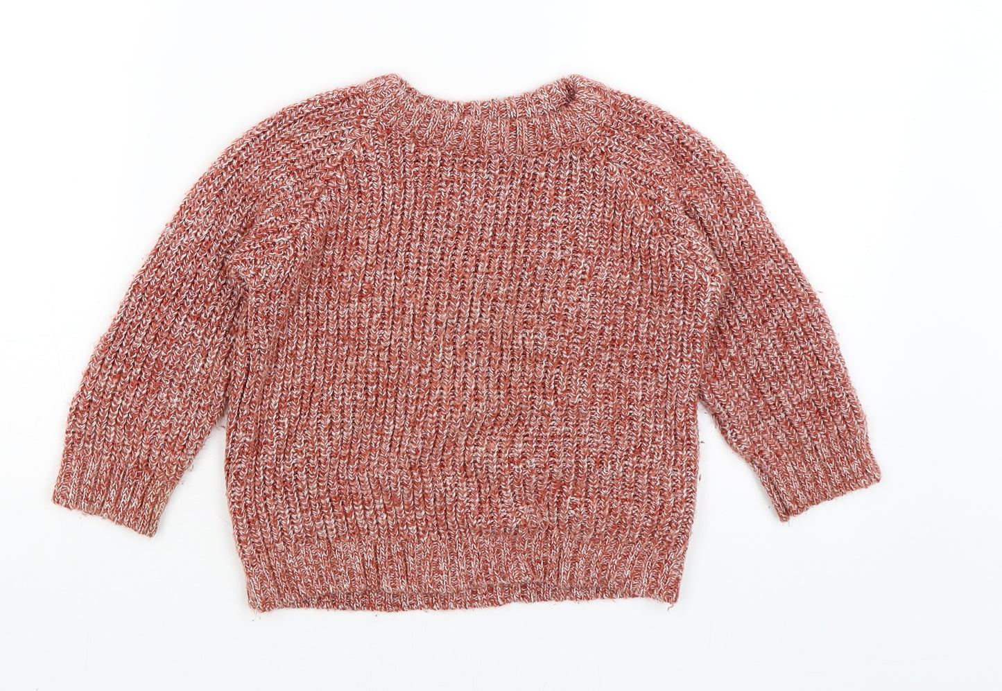 M&Co Boys Red   Pullover Jumper Size 3-4 Years