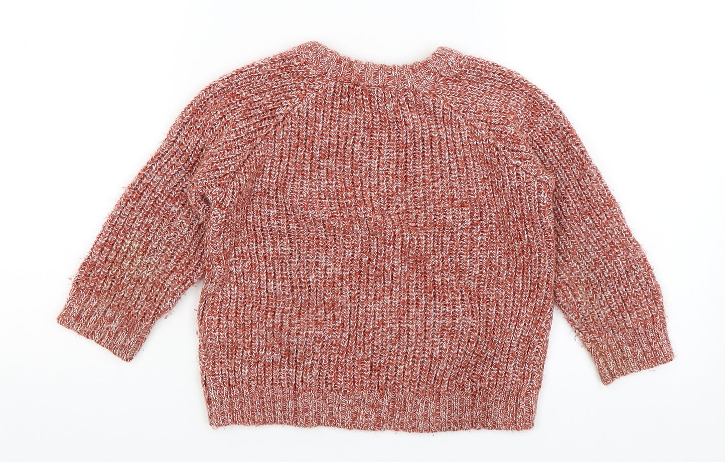 M&Co Boys Red   Pullover Jumper Size 3-4 Years