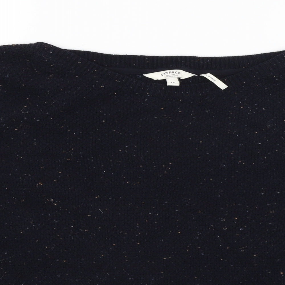 Fat Face Womens Blue   Pullover Jumper Size 16