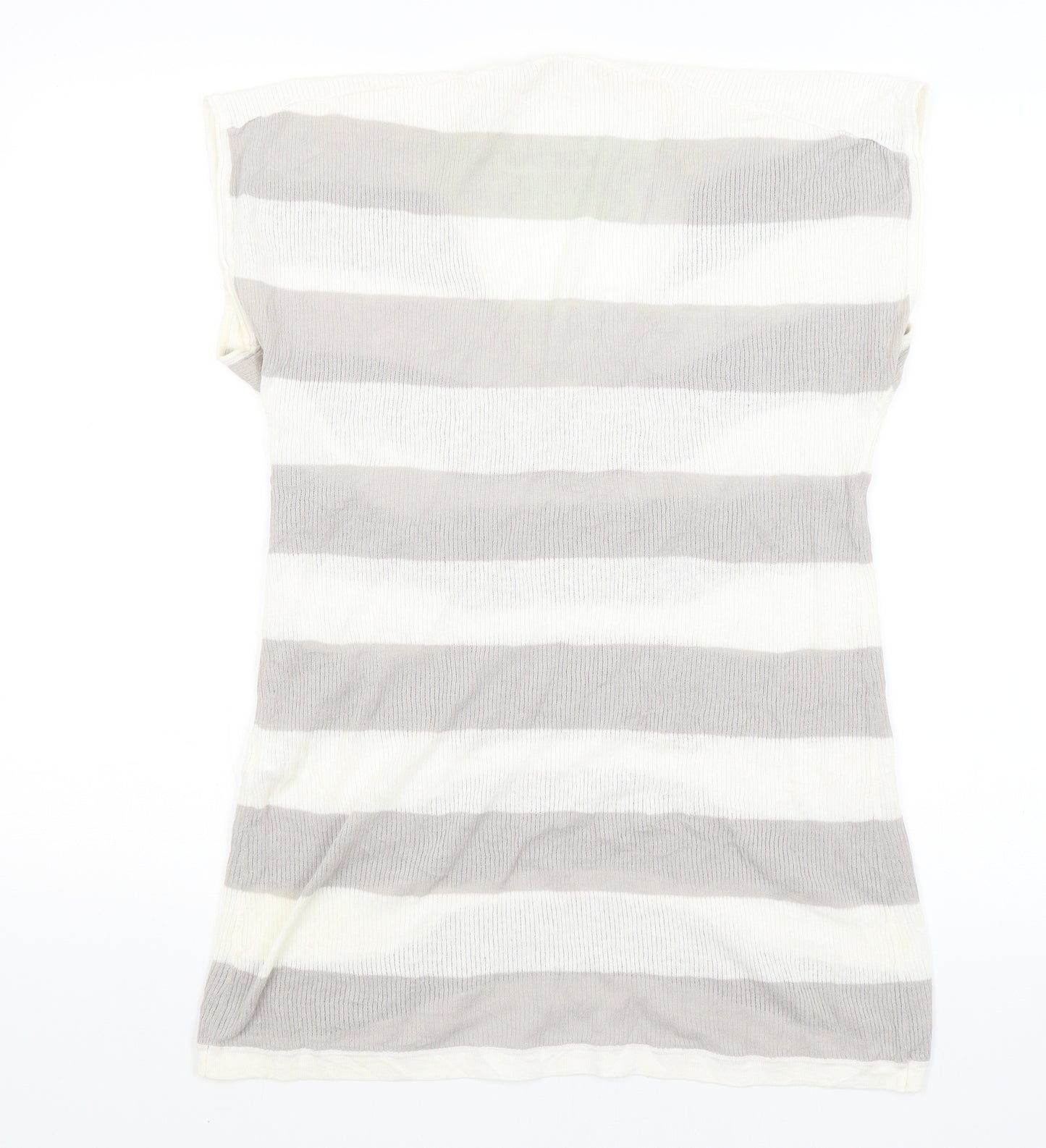 Sandwich Womens White Striped  Tunic Tank Size L