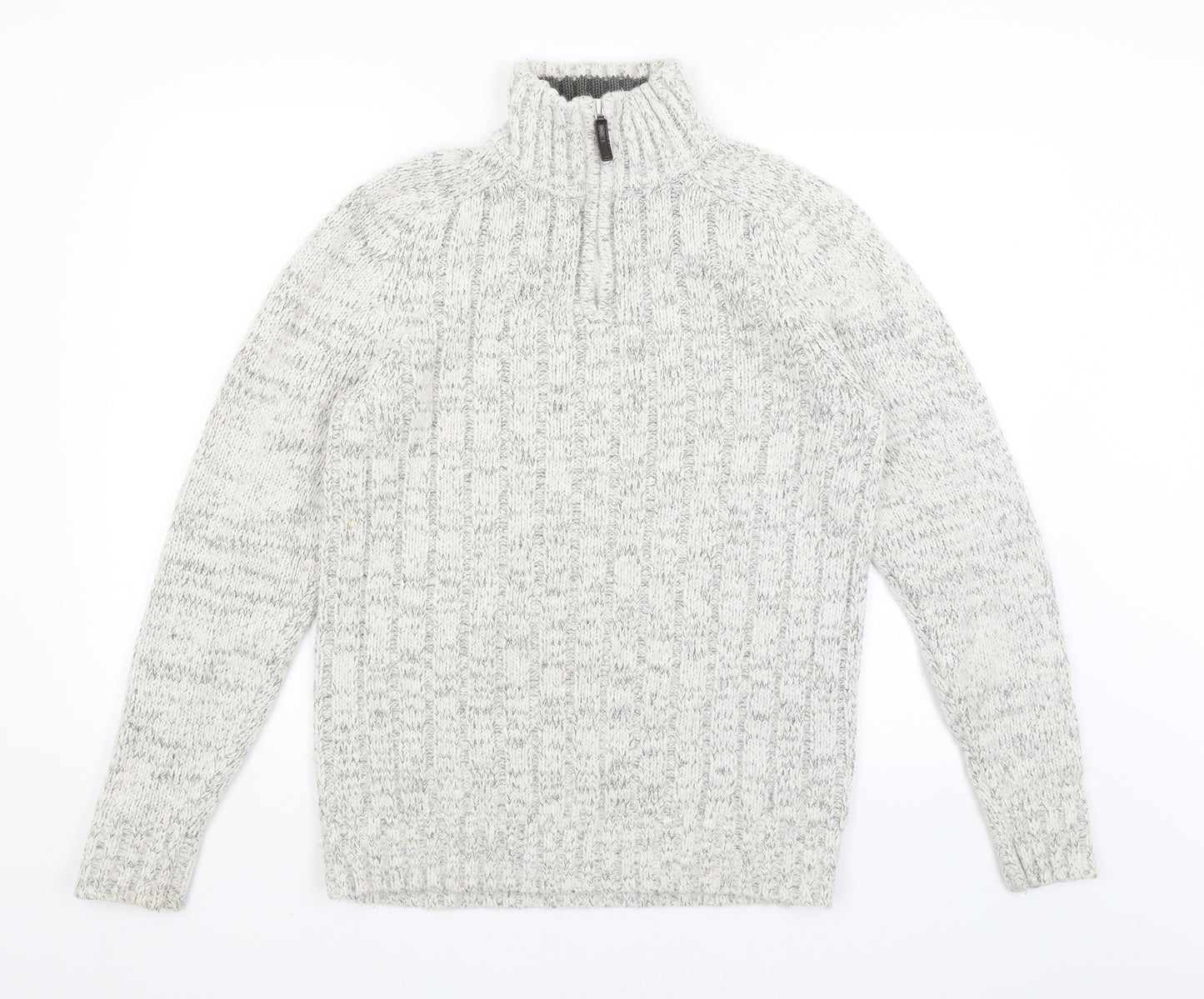 TU Mens White   Pullover Jumper Size S