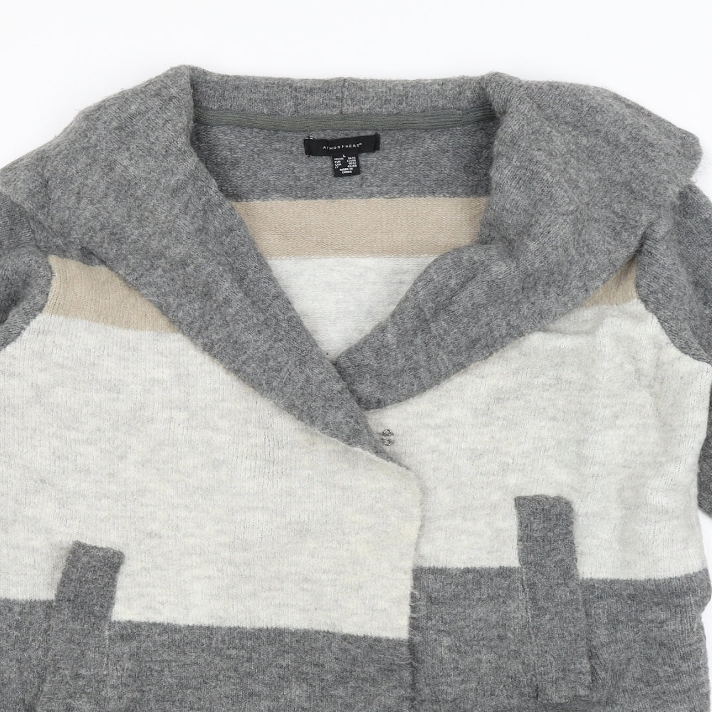 Atmosphere Womens Grey   Wrap Jumper Size 16