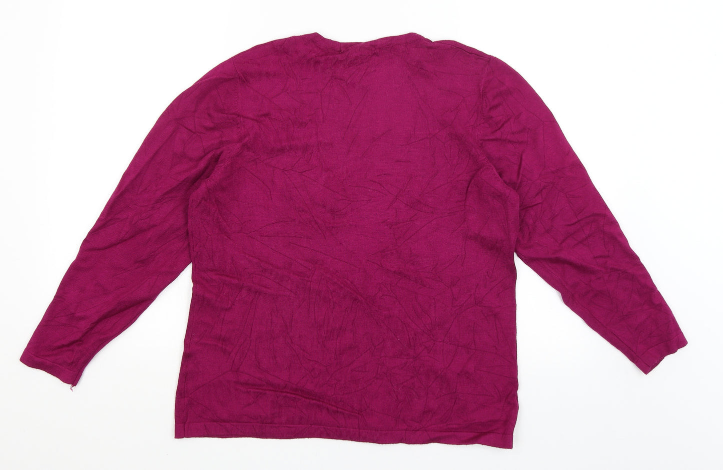 Annabelle Womens Purple   Basic T-Shirt Size L