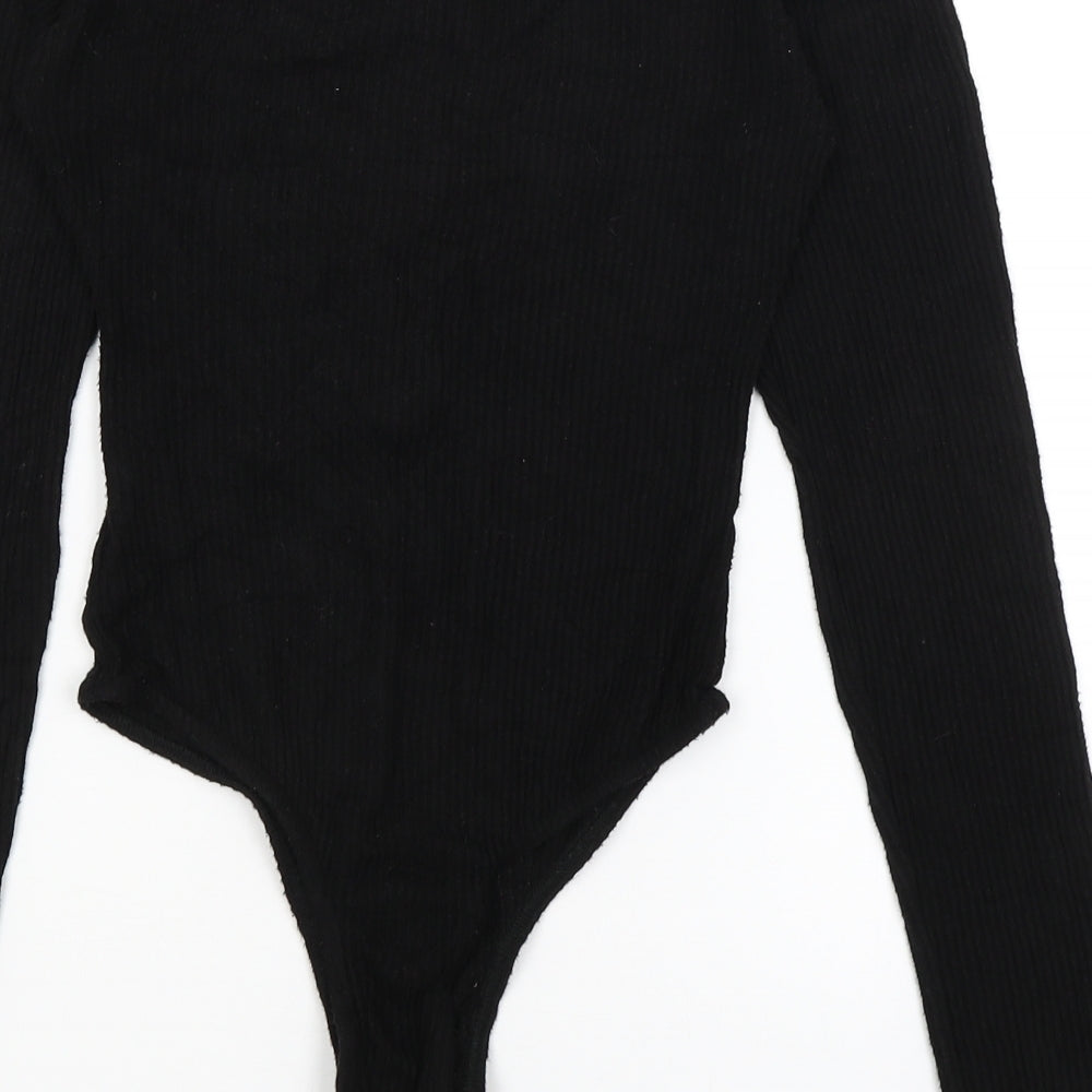 Pretty Little Thing Womens Black   Bodysuit One-Piece Size 6