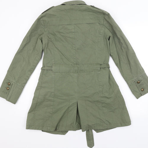 Solitaire Womens Green   Overcoat Coat Size S