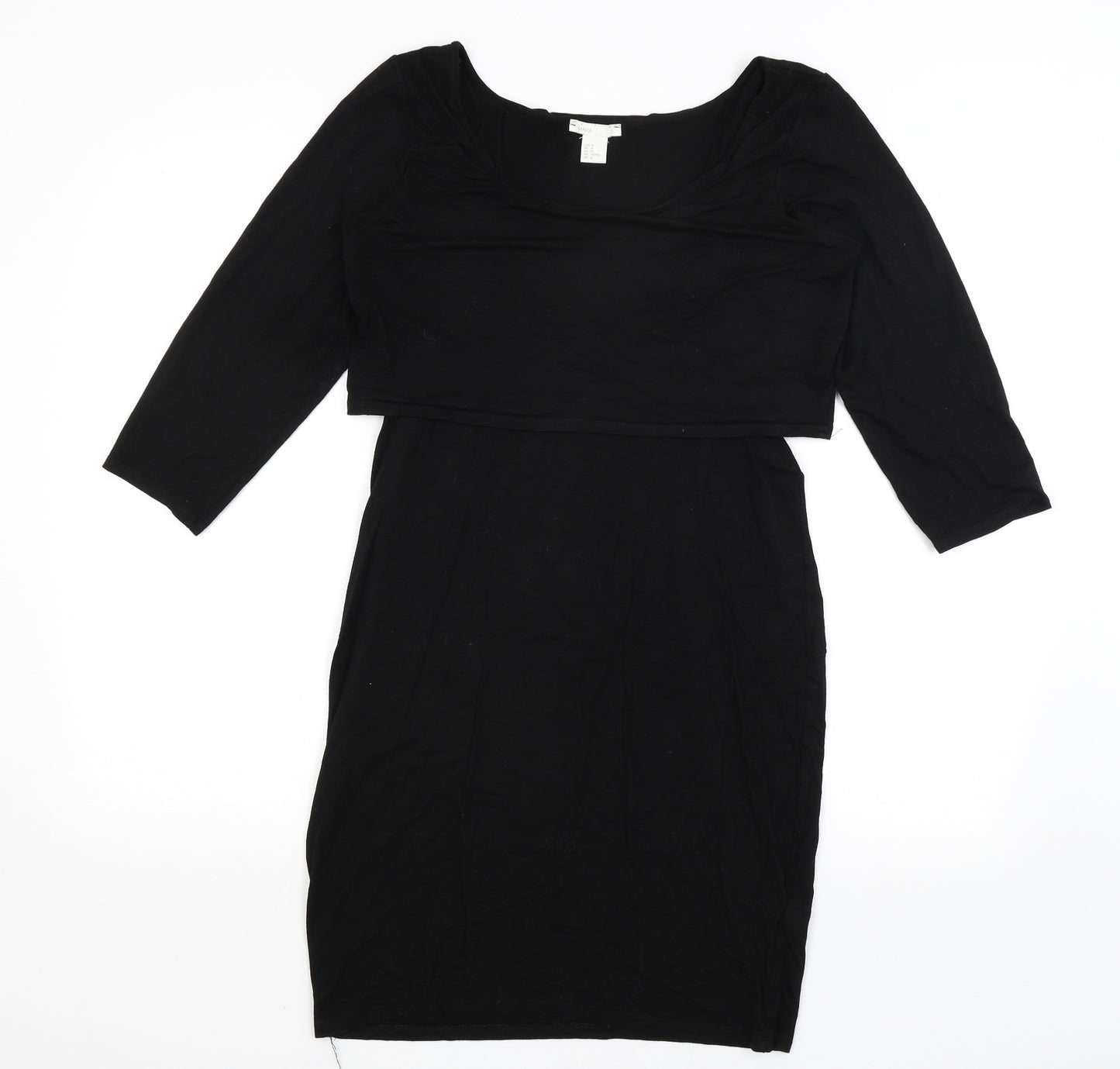 H&M Womens Black   T-Shirt Dress  Size M