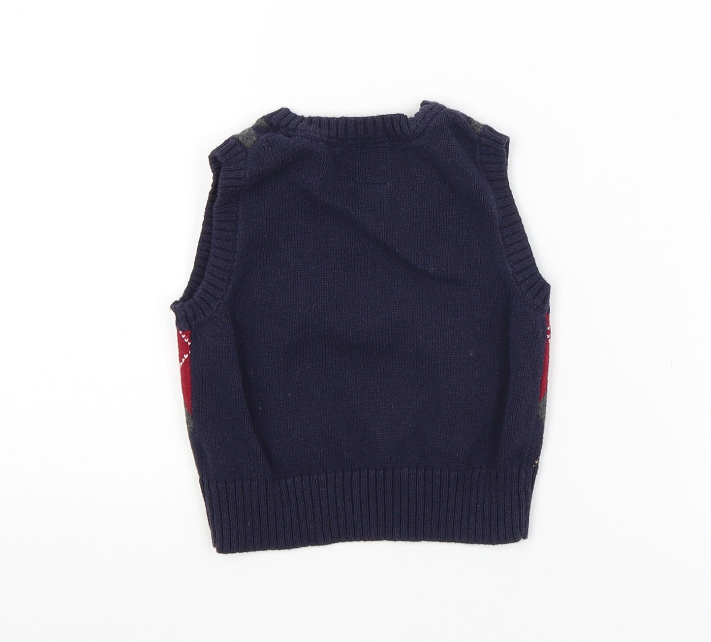 Baby Gap Baby Blue Argyle/Diamond  Pullover Jumper Size 9-12 Months