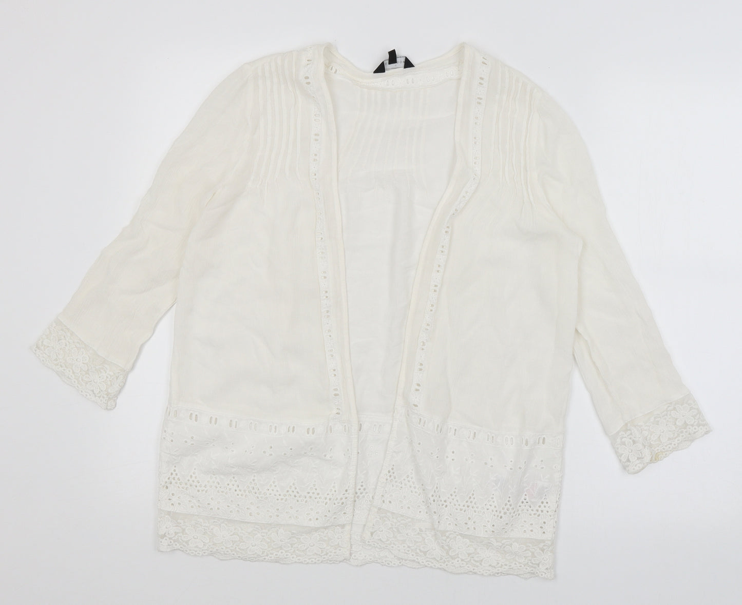 New Look Womens White   Wrap Jumper Size 8