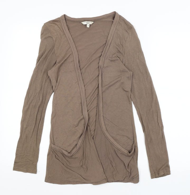 New Look Womens Brown Wrap Jumper Size 10