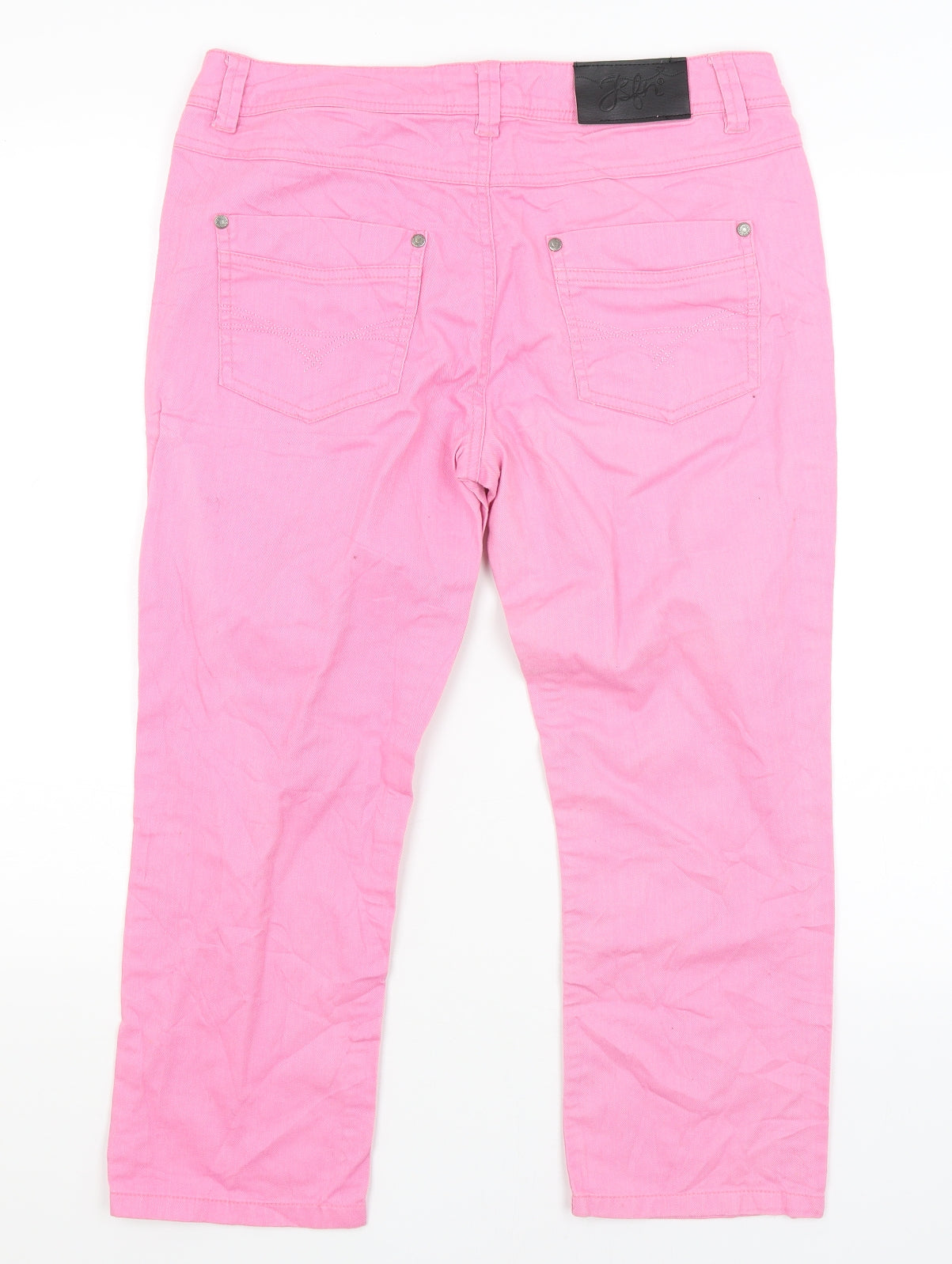 JSFN Denim Womens Pink   Cropped Jeans Size 12 L22 in