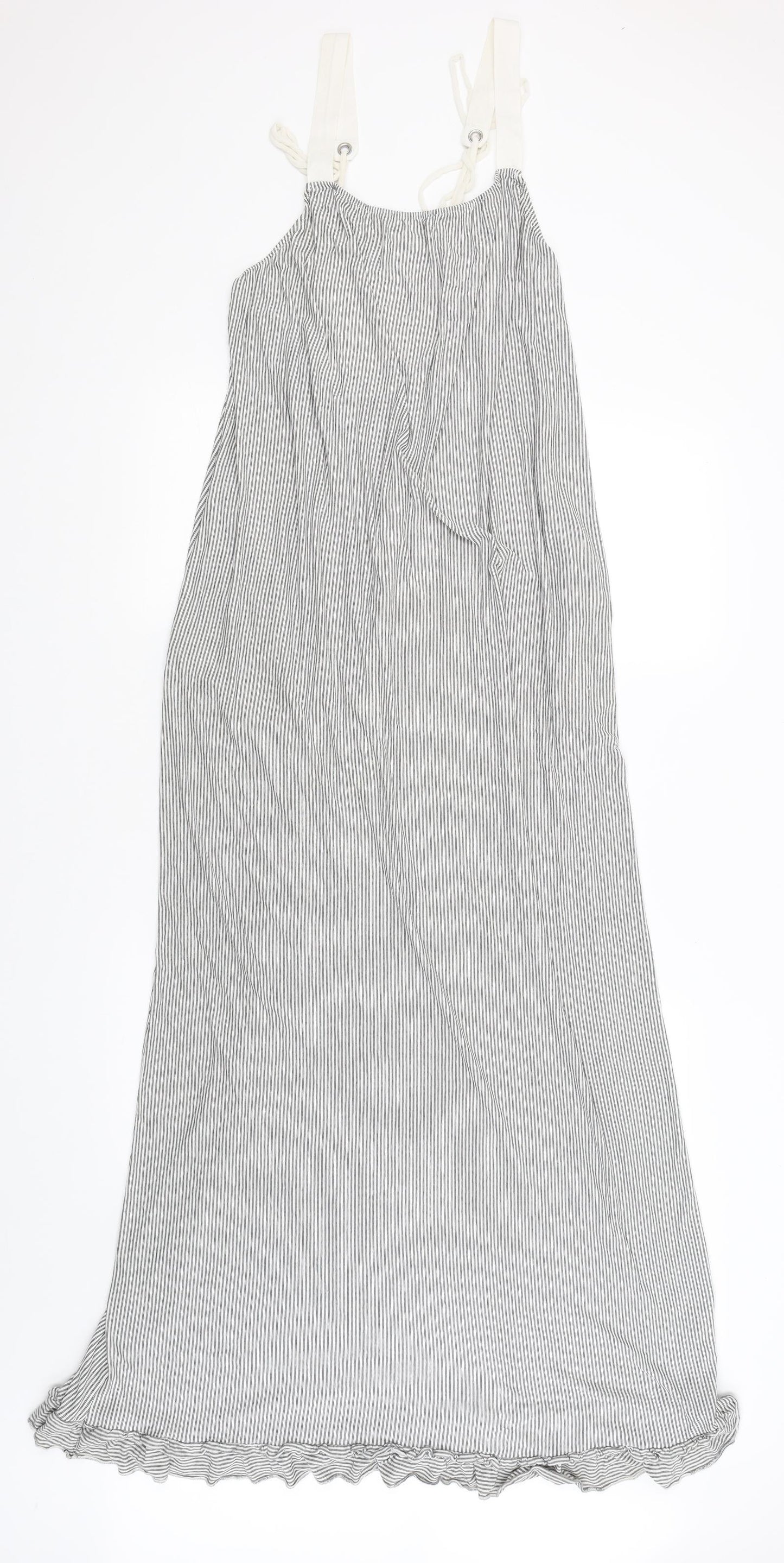 Zara Womens White Striped  Tank Dress  Size M