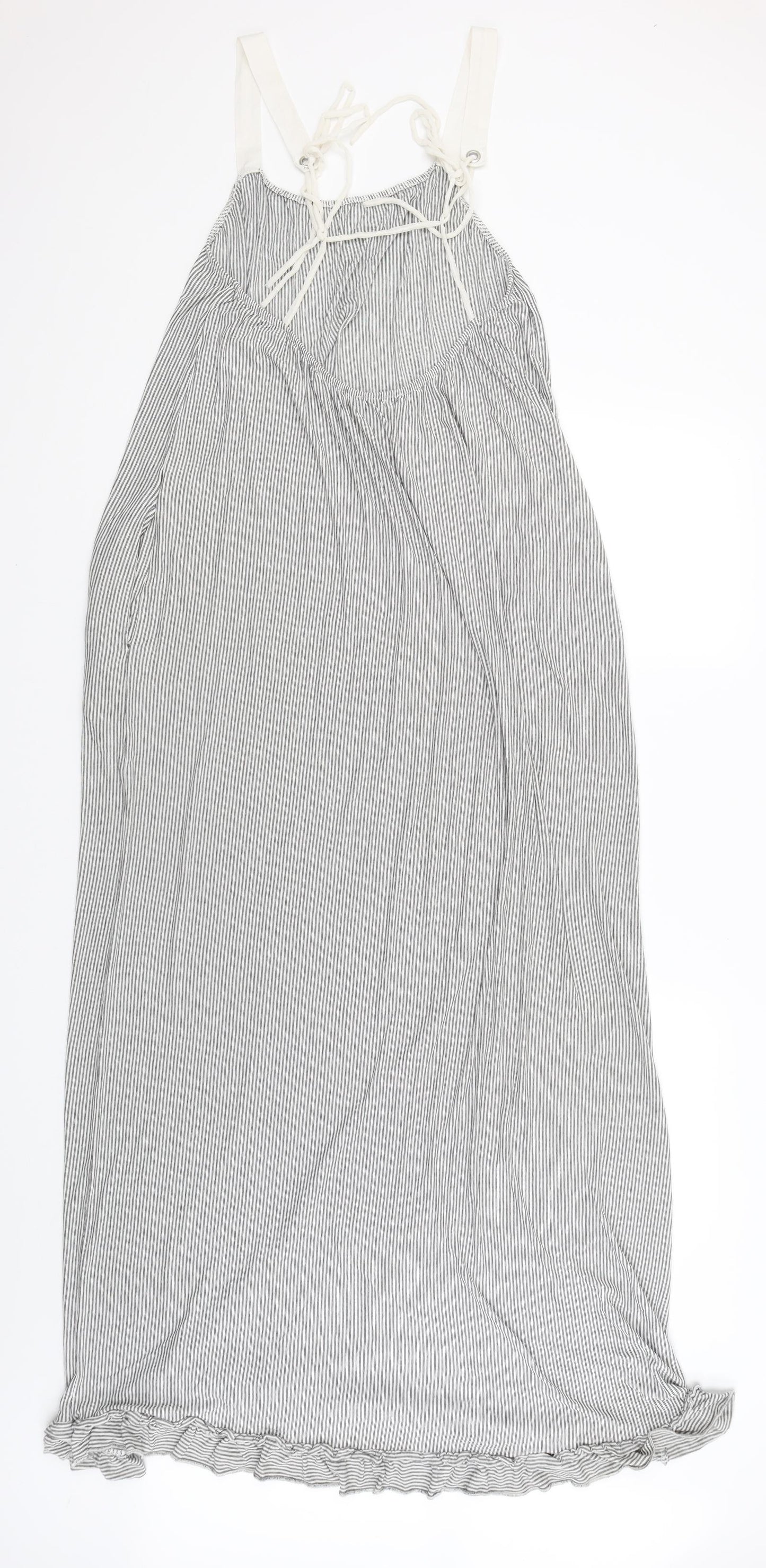 Zara Womens White Striped  Tank Dress  Size M