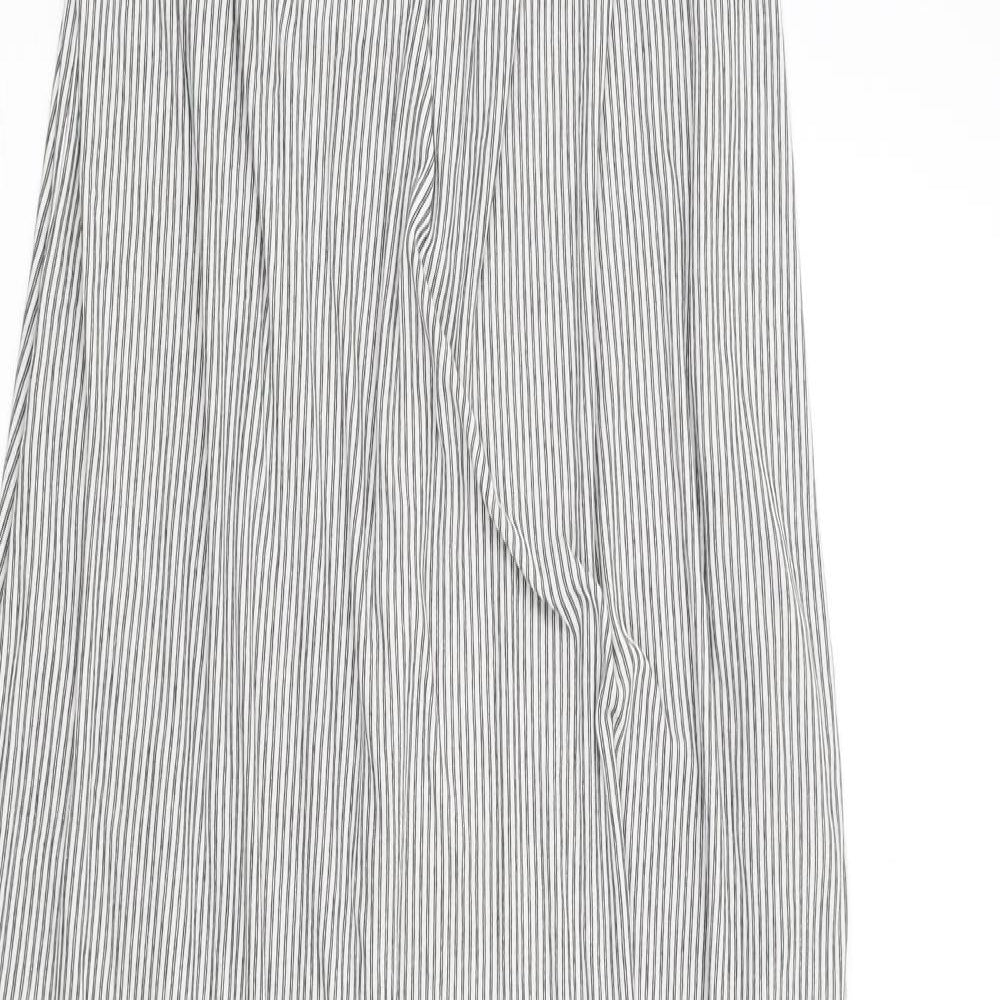 Zara Womens White Striped  Tank Dress  Size M