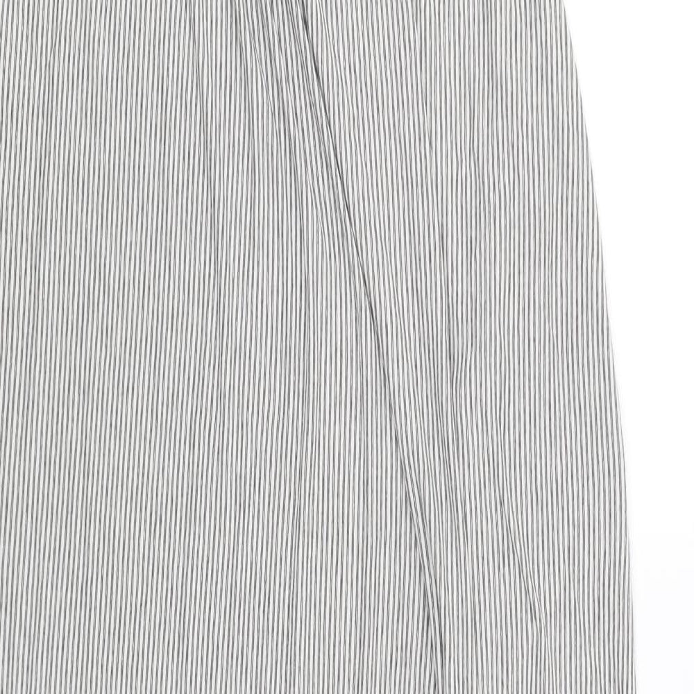 Zara Womens White Striped  Tank Dress  Size M