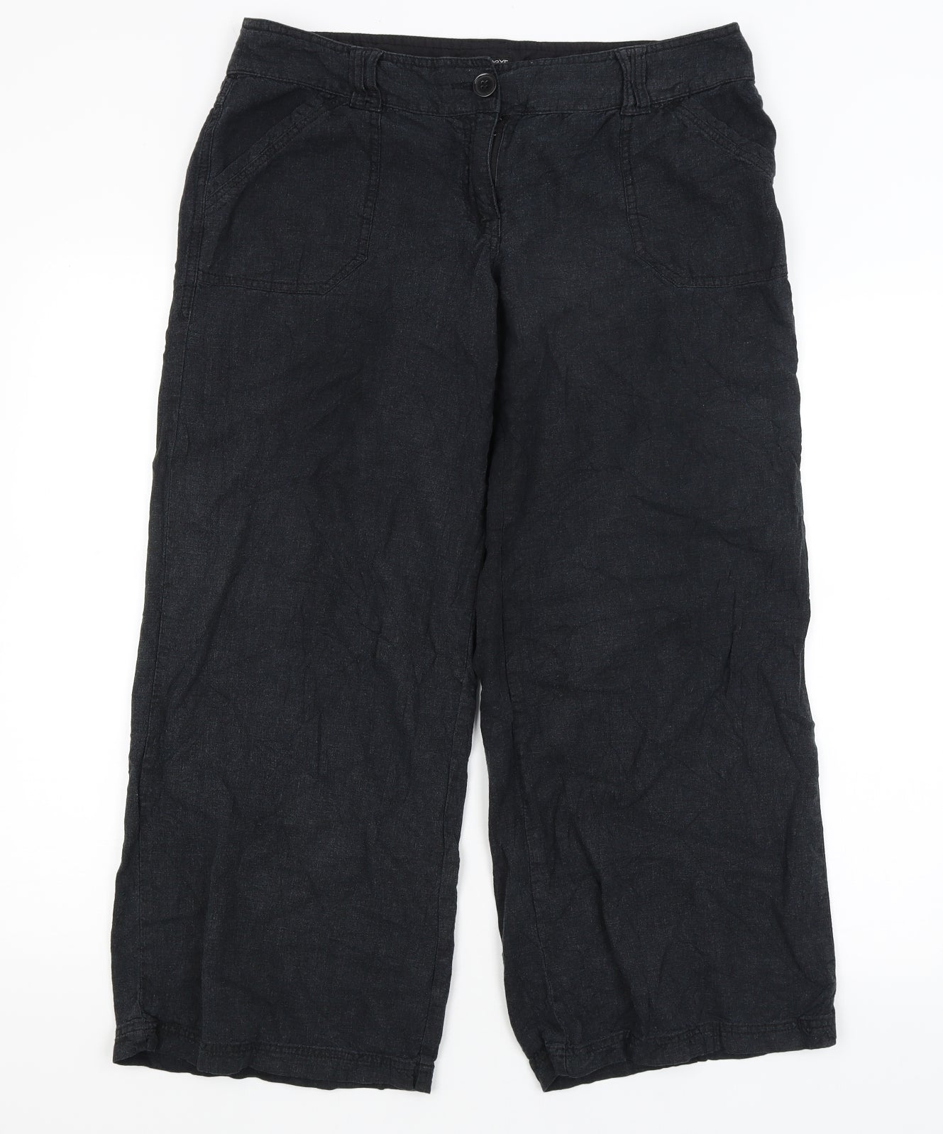 NEXT Womens Black   Trousers  Size 14 L25 in