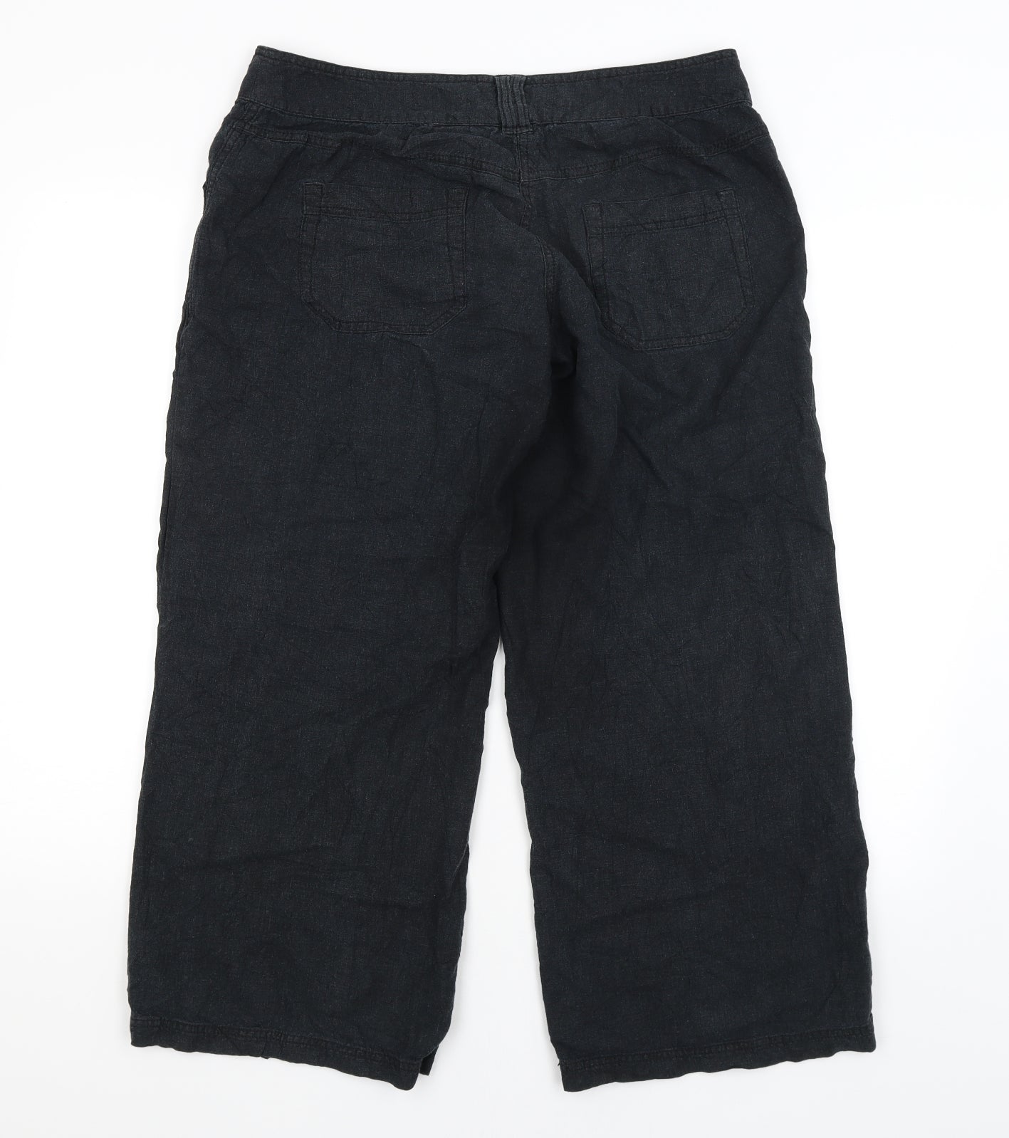 NEXT Womens Black   Trousers  Size 14 L25 in