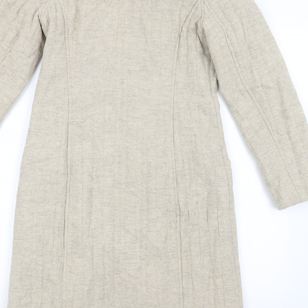 Fenn Wright Manson Womens Beige   Overcoat Coat Size 10