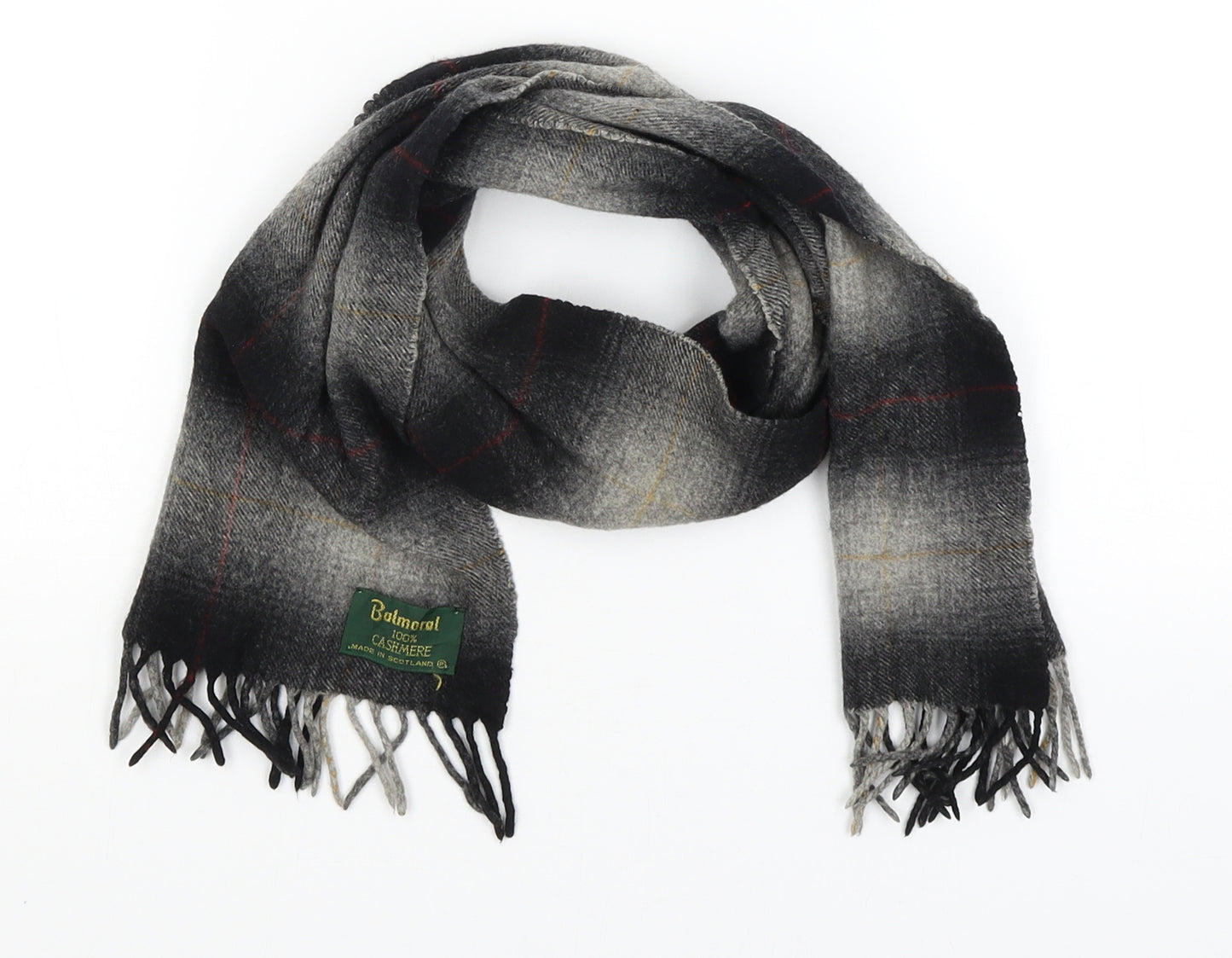 Balmoral Unisex Grey Plaid   Scarf