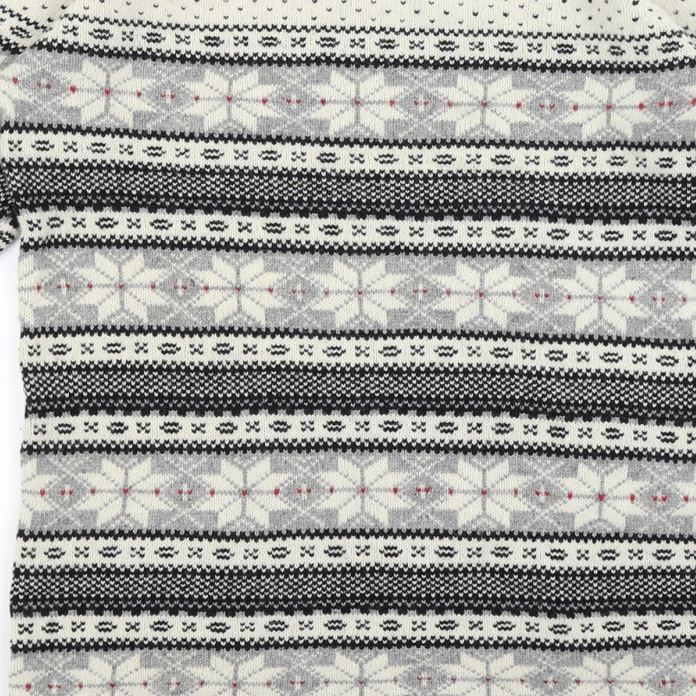 Atmosphere Womens Ivory Striped  Pullover Jumper Size 8  - Christmas