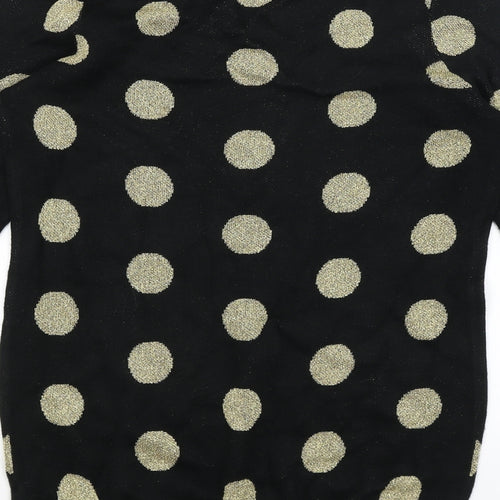 Henry Holland Womens Black Polka Dot  Pullover Jumper Size 12