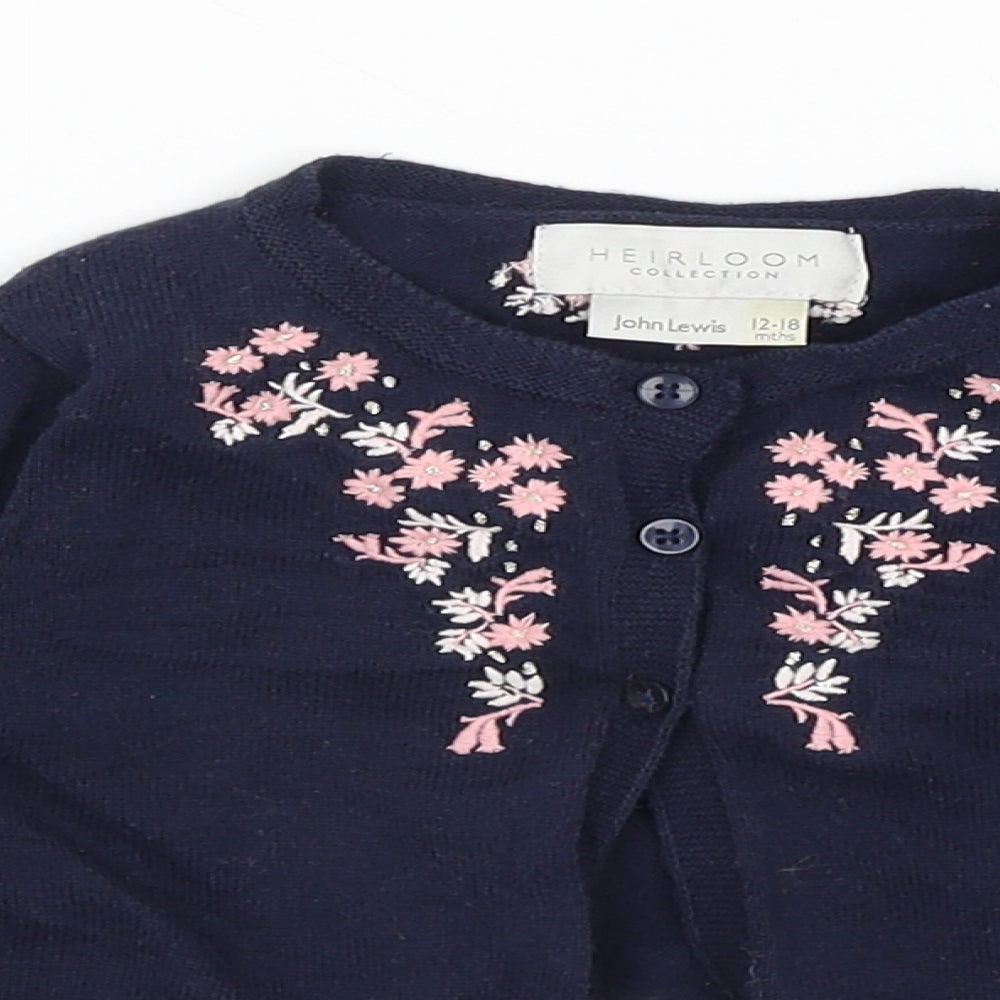 Heirloom Collection Baby Blue   Cardigan Jumper Size 12-18 Months