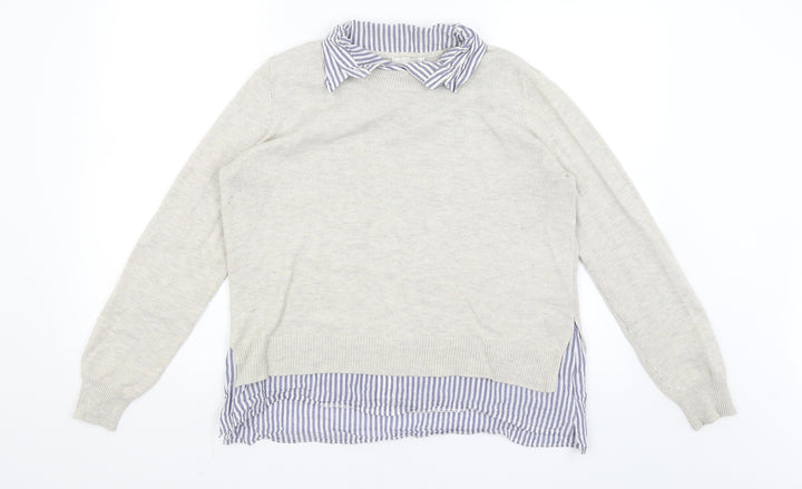 H&M Mens Ivory Pullover Jumper Size M