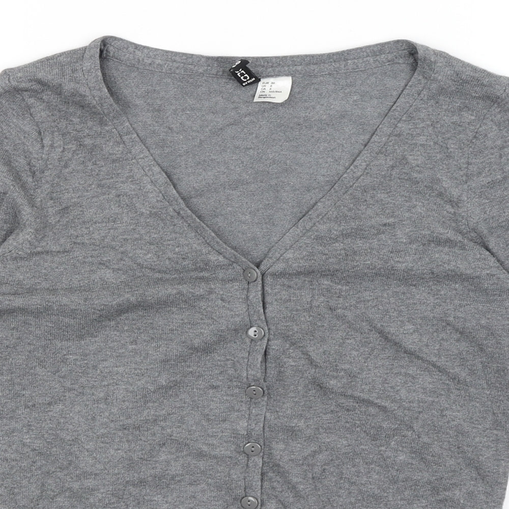 Divided Womens Grey   Cardigan Jumper Size 10