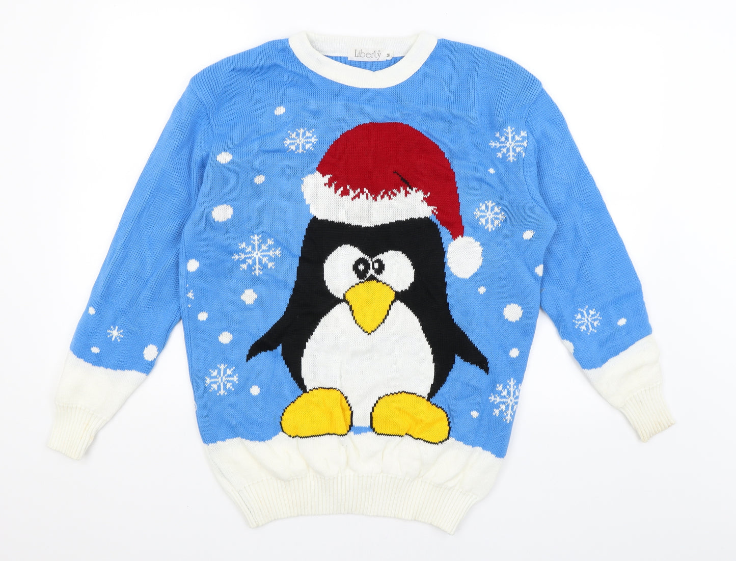 Liberty Mens Blue   Pullover Jumper Size M  - Penguin