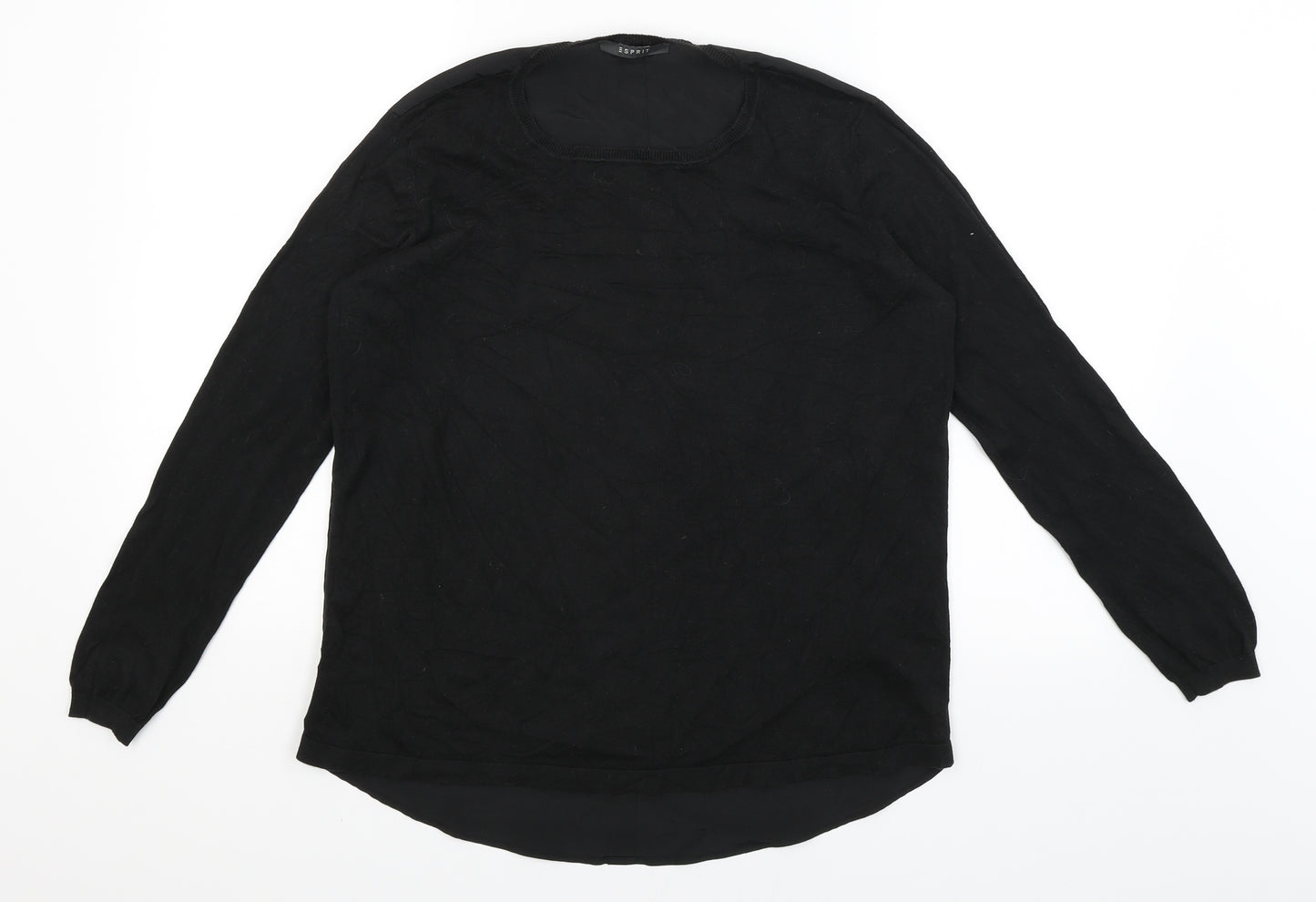 Espirit Womens Black   Basic Blouse Size S