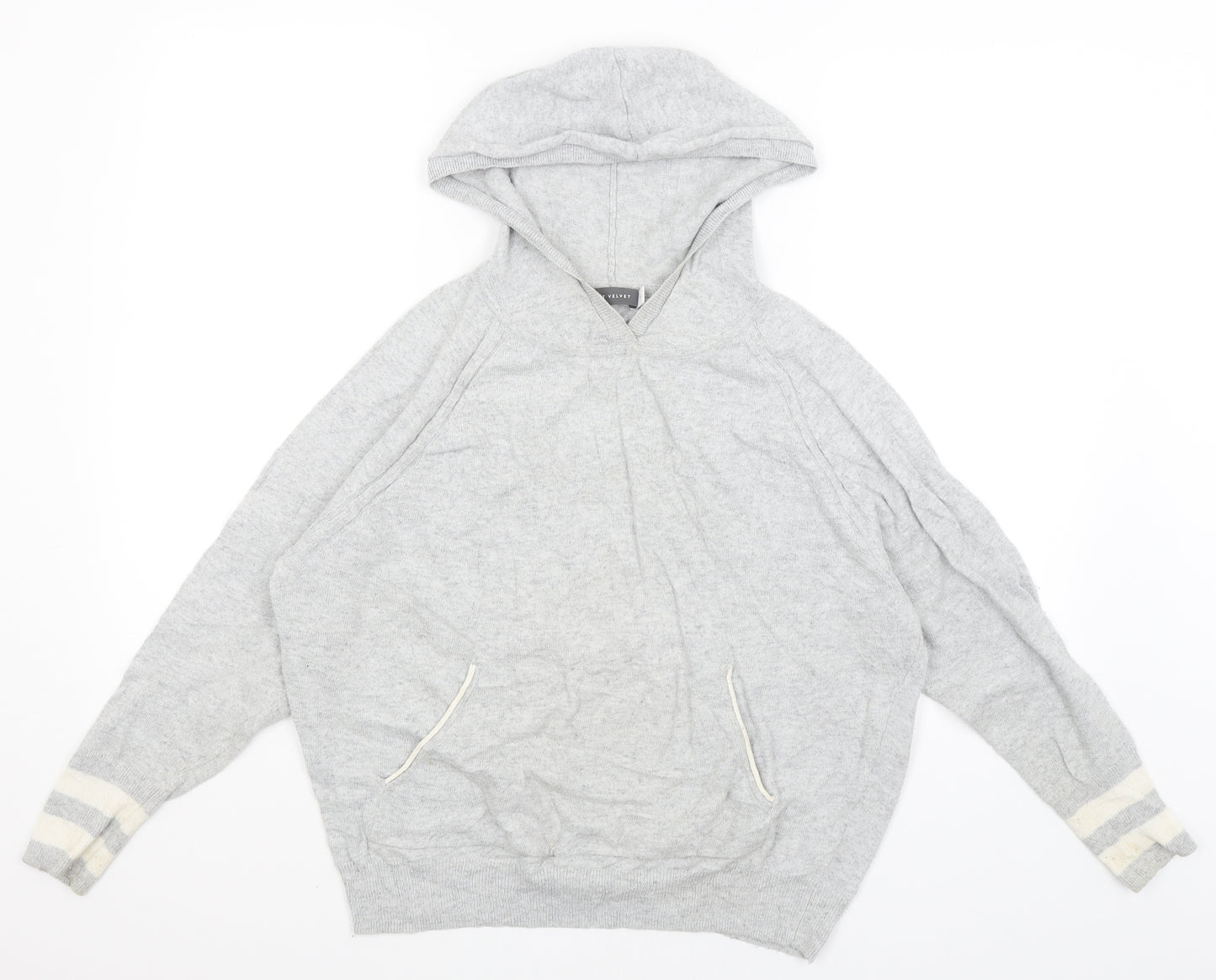 Mint Velvet Womens Grey   Pullover Hoodie Size XS