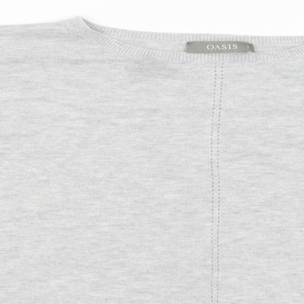 Oasis Womens Grey   Pullover Jumper Size S