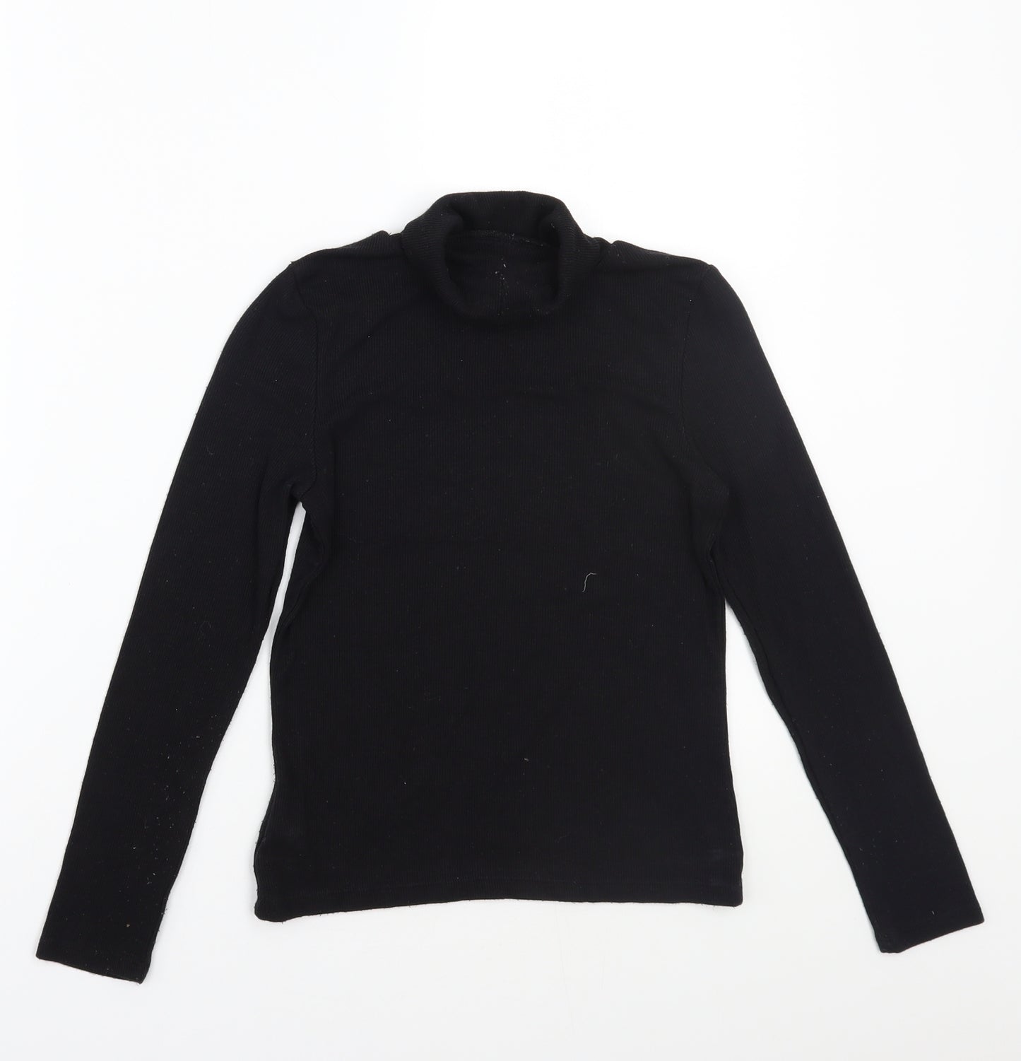 Marks and Spencer Girls Black   Basic T-Shirt Size 9-10 Years