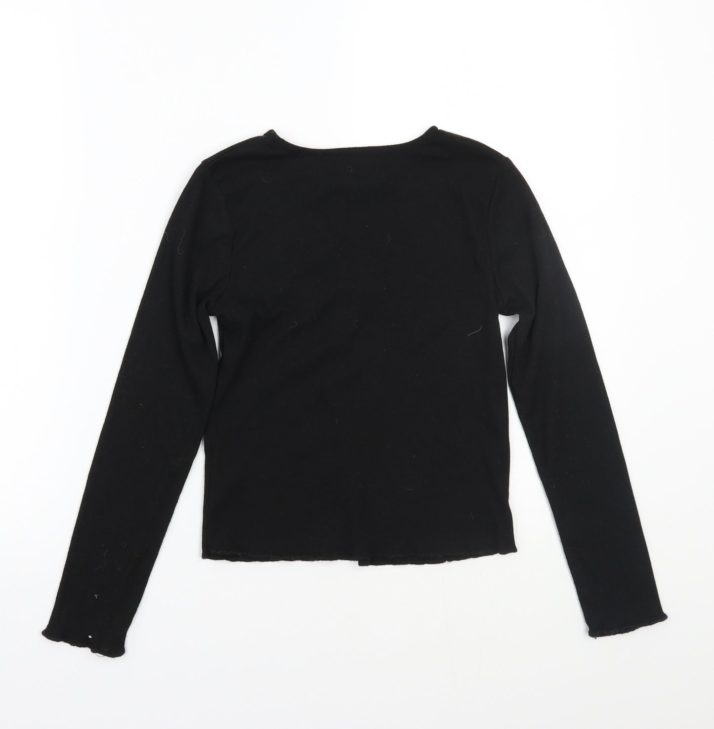 Primark Girls Black   Basic T-Shirt Size 10-11 Years