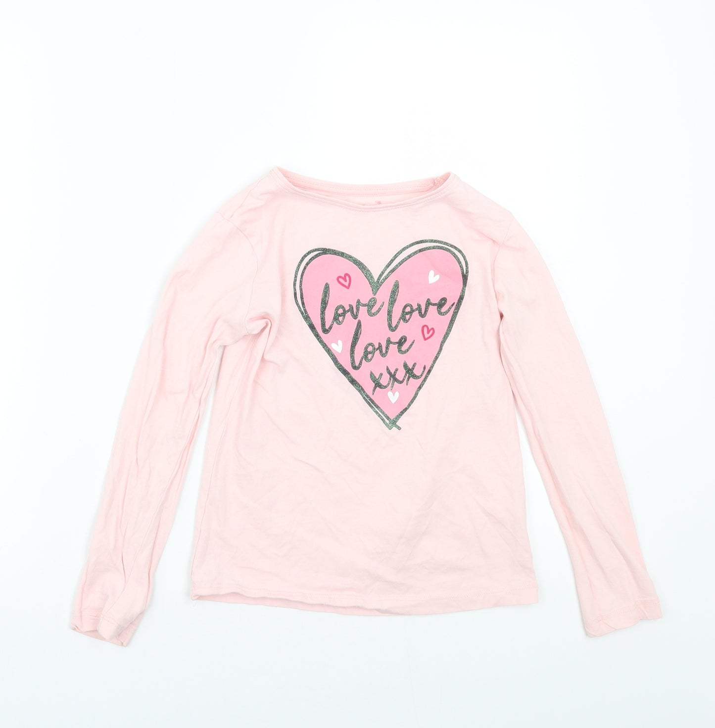 Primark Girls Pink   Basic T-Shirt Size 9-10 Years