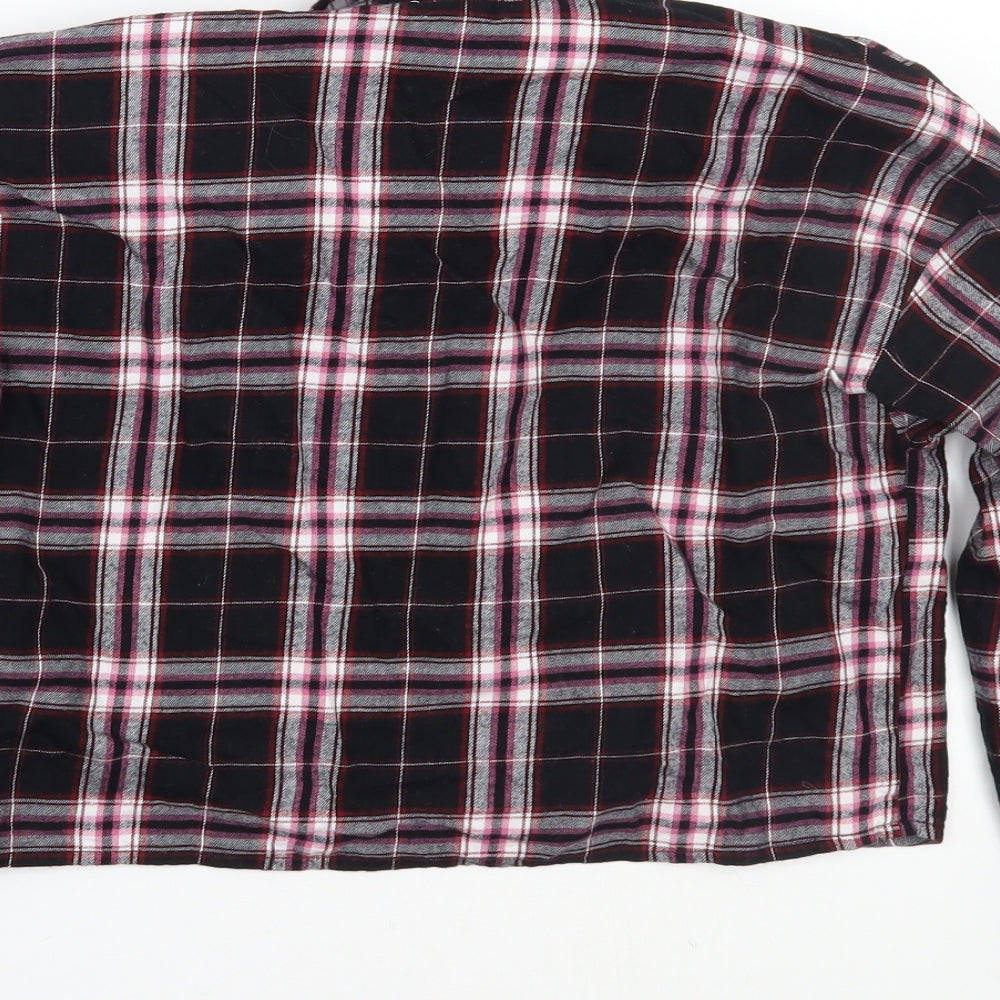 Newlook Girls Black Check  Basic Button-Up Size 13 Years