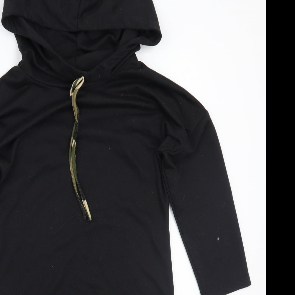Preworn Womens Black   Pullover Hoodie Size S