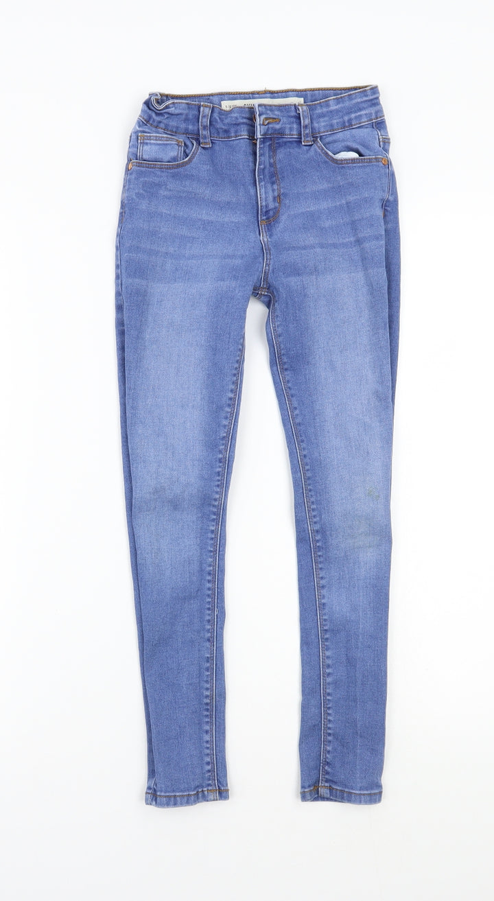 Denim & Co. Girls Blue Denim Skinny Jeans Size 9 Years