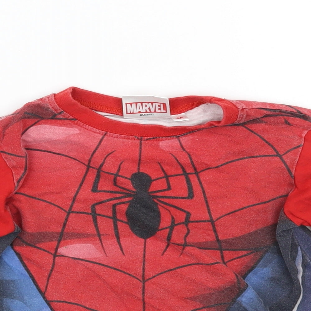 Marvel Boys Red   Basic T-Shirt Size 4 Years