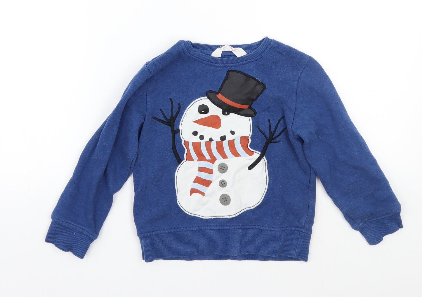 H&M Boys Blue   Pullover Jumper Size 3 Years