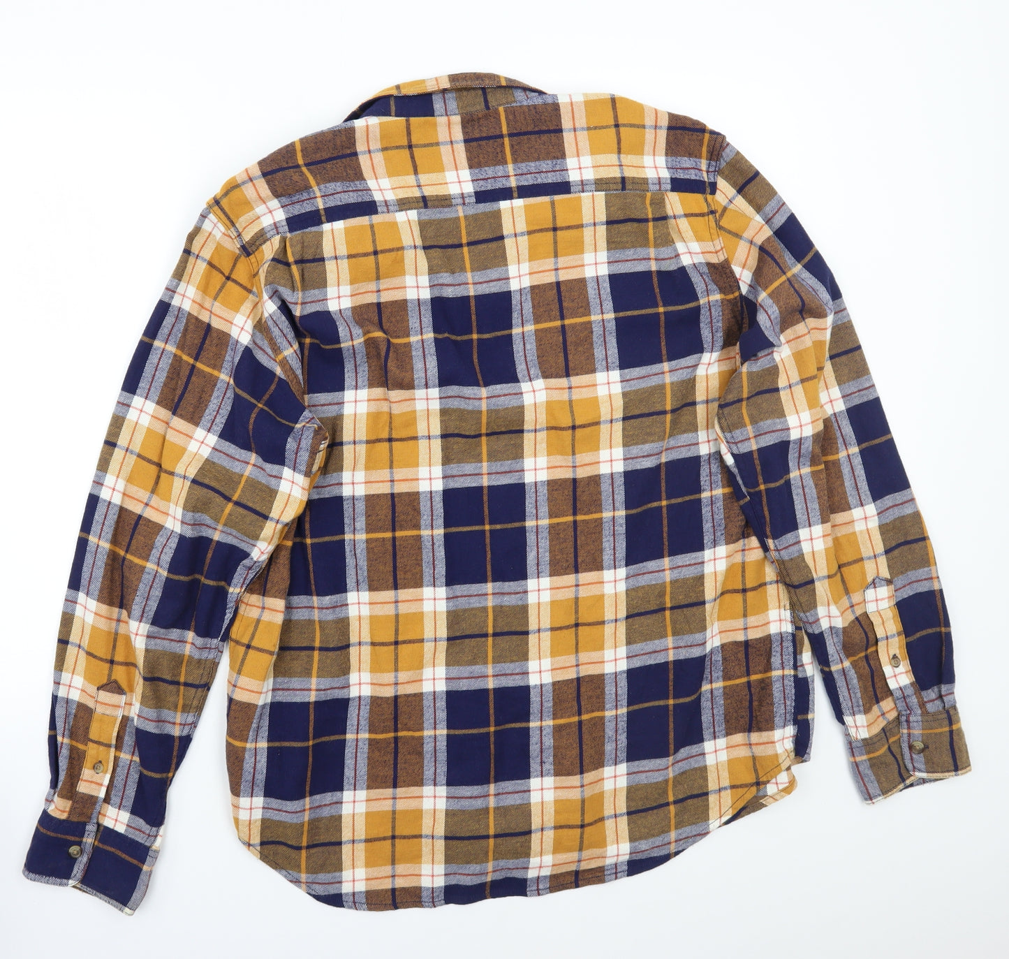 Old Navy Mens Blue Check   Button-Up Size L