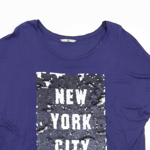 TU Womens Blue   Basic T-Shirt Size 18