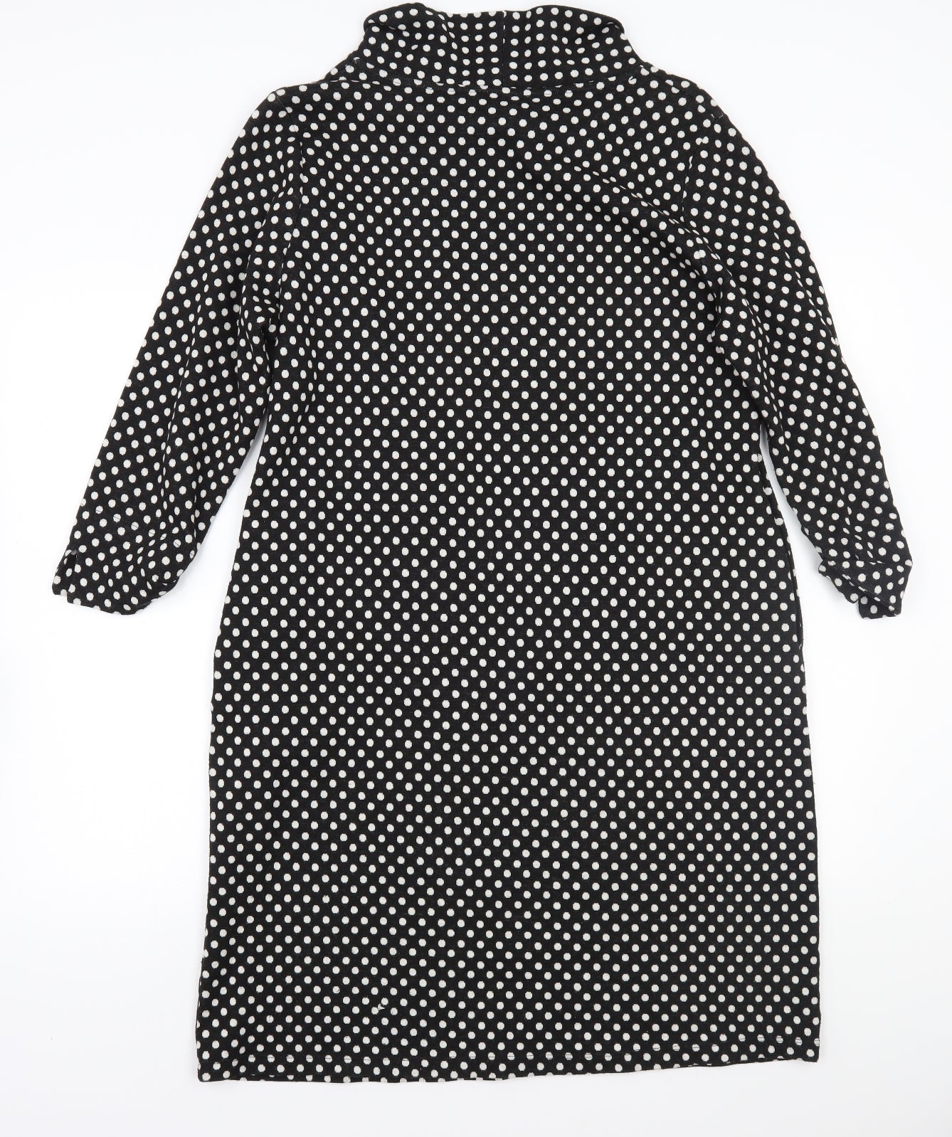 TU Womens Black Polka Dot  A-Line  Size 18
