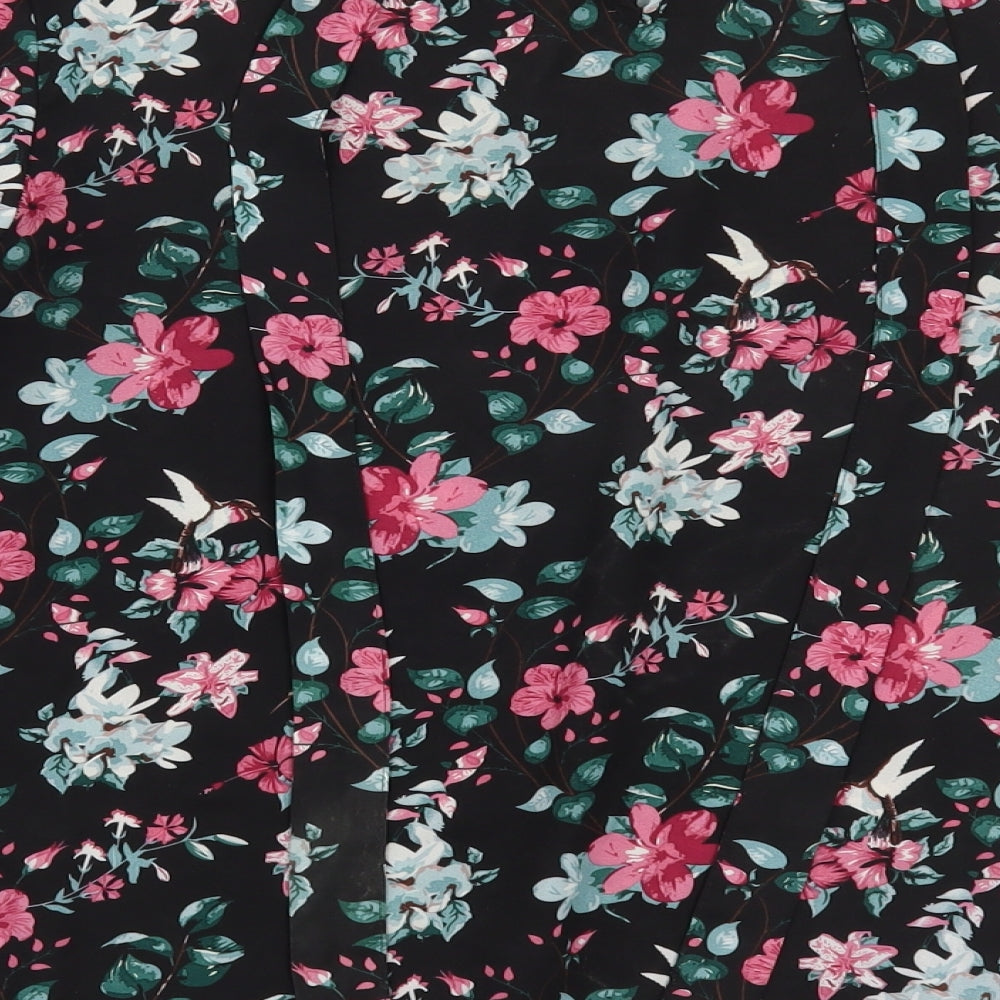 Primark Womens Black Floral  Basic Blouse Size 14