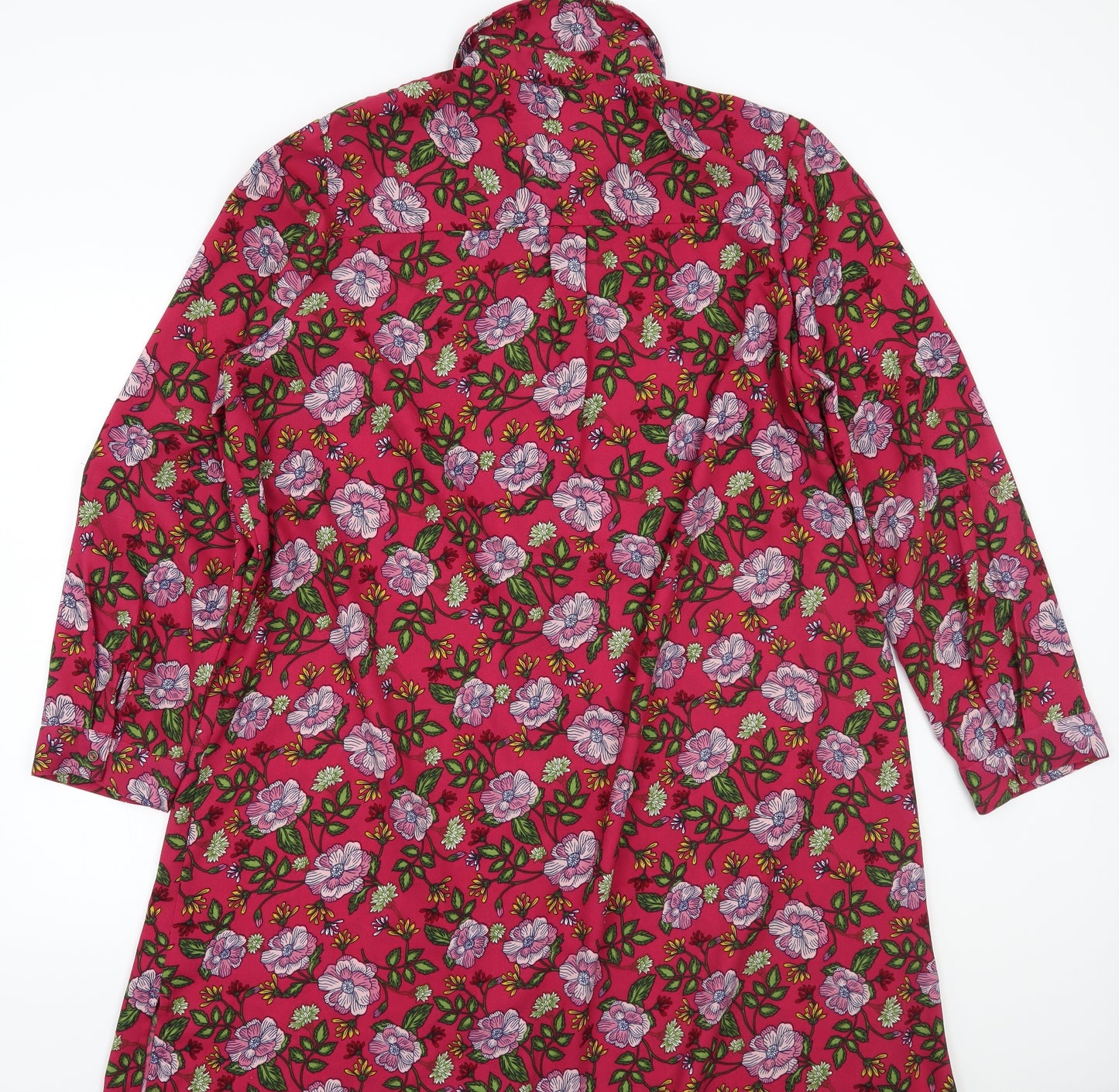 TU Womens Pink Floral  Basic Button-Up Size 22